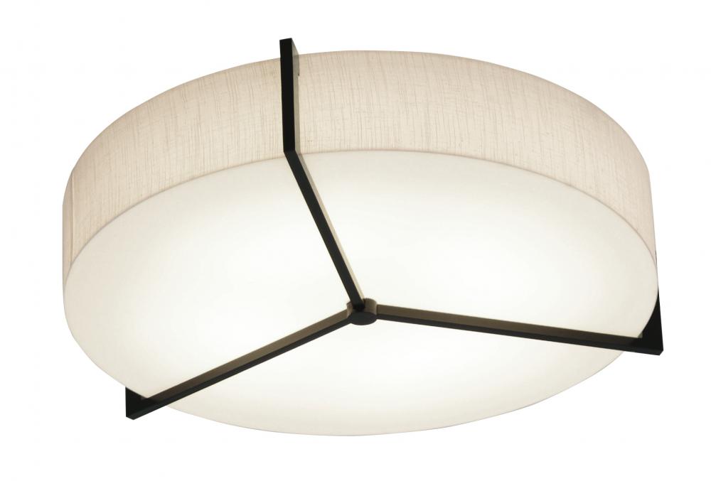 Apex 14&#39;&#39; LED Ceiling - Espresso Finish with Jute Shade