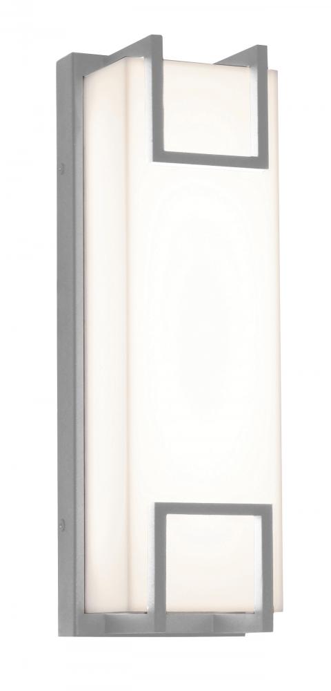 Beaumont LED Outdoor Sconce - 15&#39;&#39; - Textured Grey