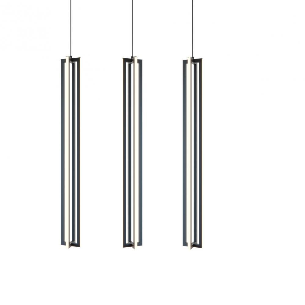 Cass 36&#39;&#39; 3 Light Medium Linear Pendant- BK