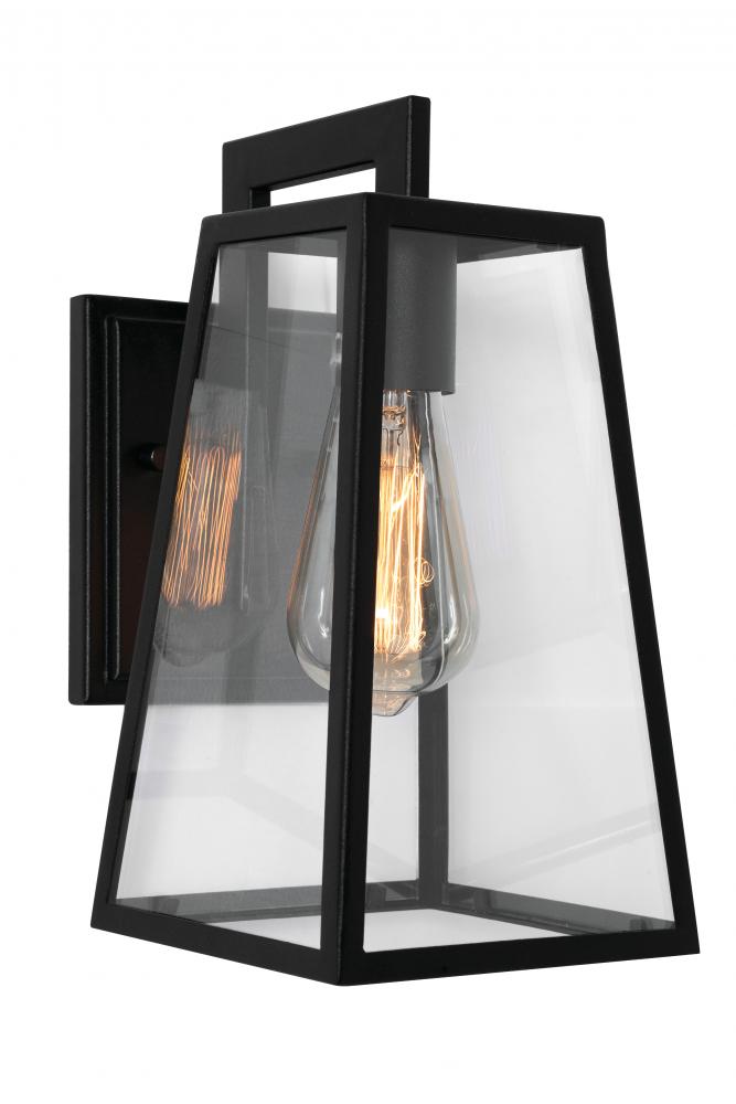 Joplin 12&#39;&#39; Outdoor Med Base Sconce,120V,BK