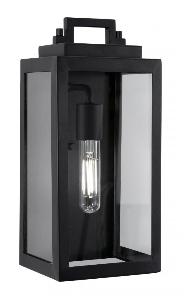 Kansas 14&#39;&#39; Outdoor Med Base Sconce,120V,BK