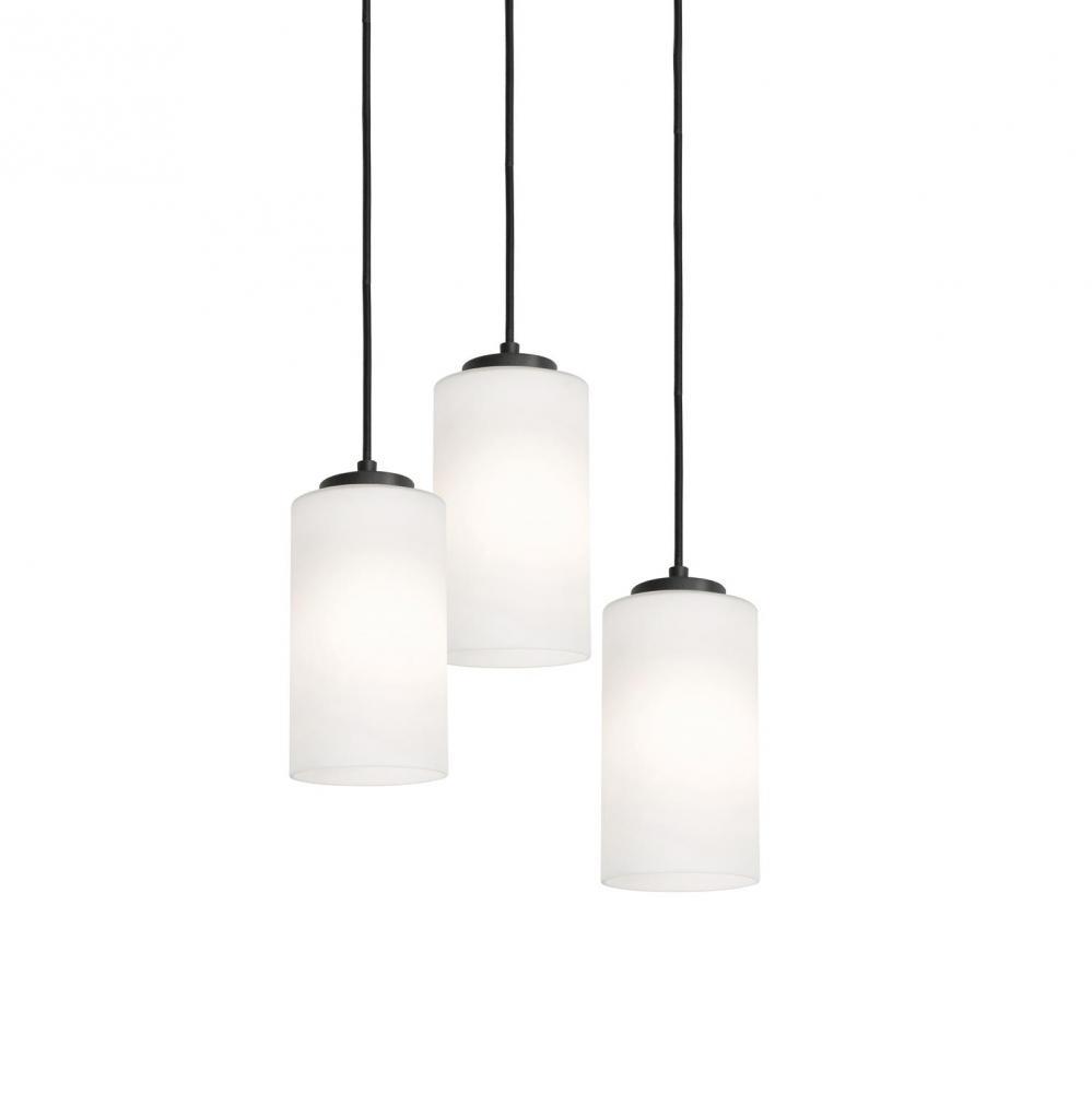 Leo 18&#39;&#39; 3 Light Round Pendant - BK