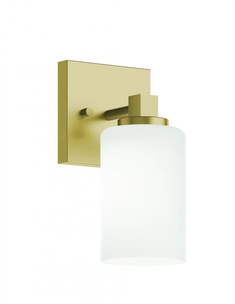 Leo 09&#39;&#39; Med Base Sconce,120V,LB