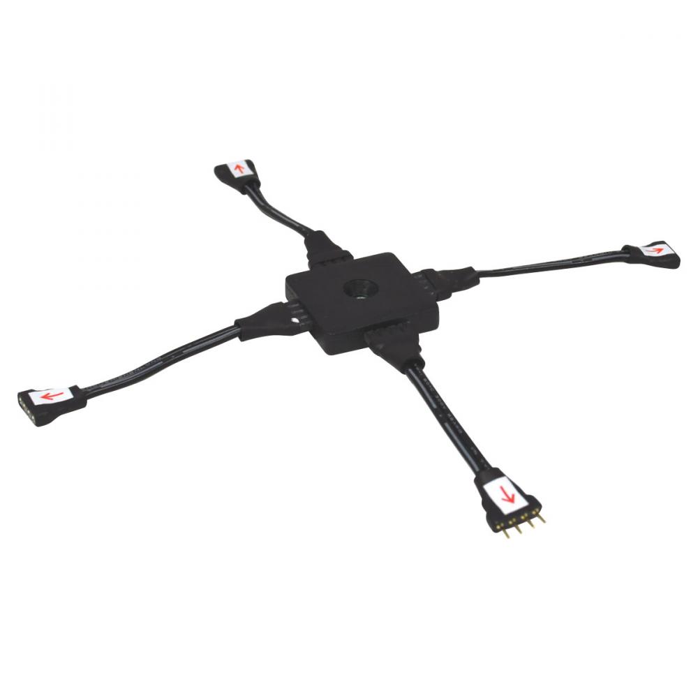 &#34;X&#34; Splitter Cable for Standard & Side-Lit Tape Light, Black