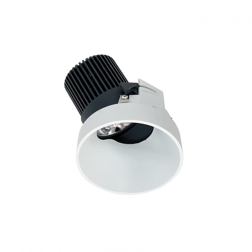 4&#34; Iolite LED Round Trimless Adjustable Slot, 10-Degree Optic, 850lm / 12W, 2700K, Matte Powder