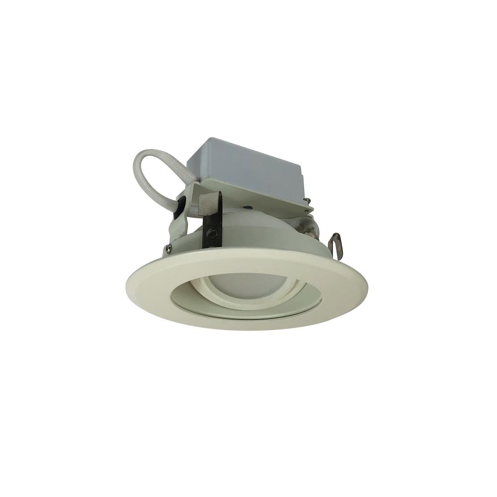 4&#34; Cobalt Adjustable LED Retrofit, 1000lm / 12W, 2700K, White Reflector / White Flange