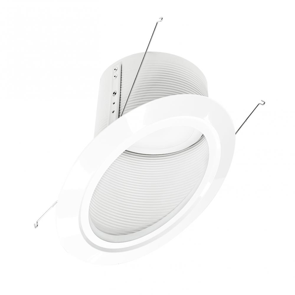 6&#34; Super Sloped LED Retrofit Baffle, 1200lm / 16W, 4000K, White Baffle / White Flange