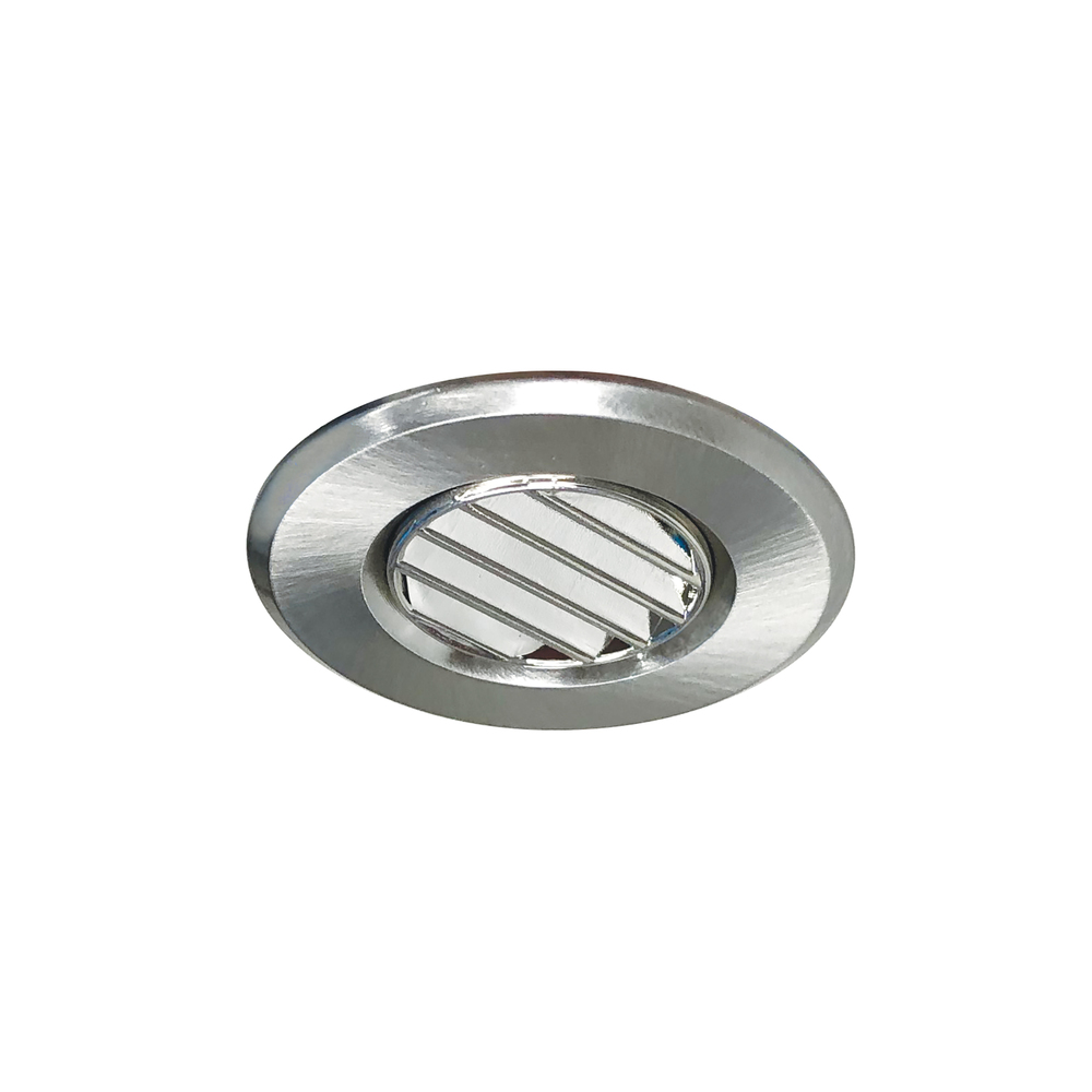 1&#34; Round M1 Louver Trim, Brushed Nickel