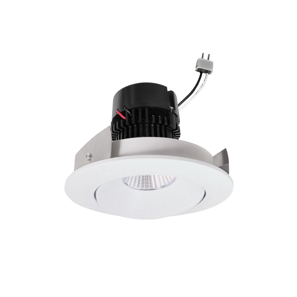 4&#34; Pearl Low Voltage LED Round Adjustable Cone Retrofit, 1200lm / 11W, 3000K, Matte Powder White