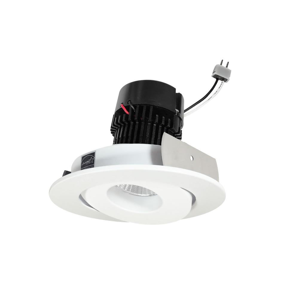 4&#34; Pearl Low Voltage LED Round Adjustable Gimbal Retrofit, 1050lm / 11W, 3000K, Matte Powder