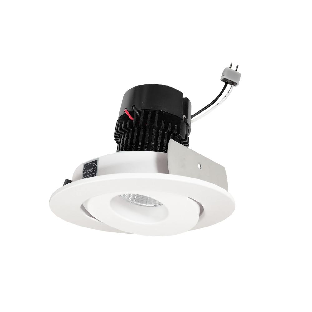 4&#34; Pearl Low Voltage LED Round Adjustable Gimbal Retrofit, 1050lm / 11W, 3000K, White Finish