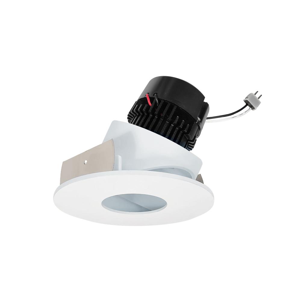 4&#34; Pearl Low Voltage LED Round Adjustable Pinhole Retrofit, 600lm / 11W, Comfort Dim, Matte