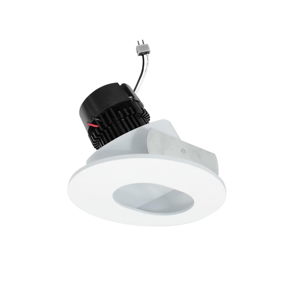 4&#34; Pearl Low Voltage LED Round Adjustable Slot Aperture Retrofit, 950lm / 11W, 3500K, Matte