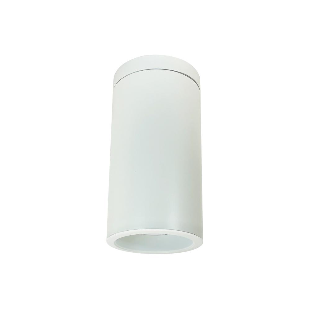 6&#34; Cobalt Surface Mount Cylinder, White, 750L, 4000K, White/White Reflector, 120V Triac/ELV