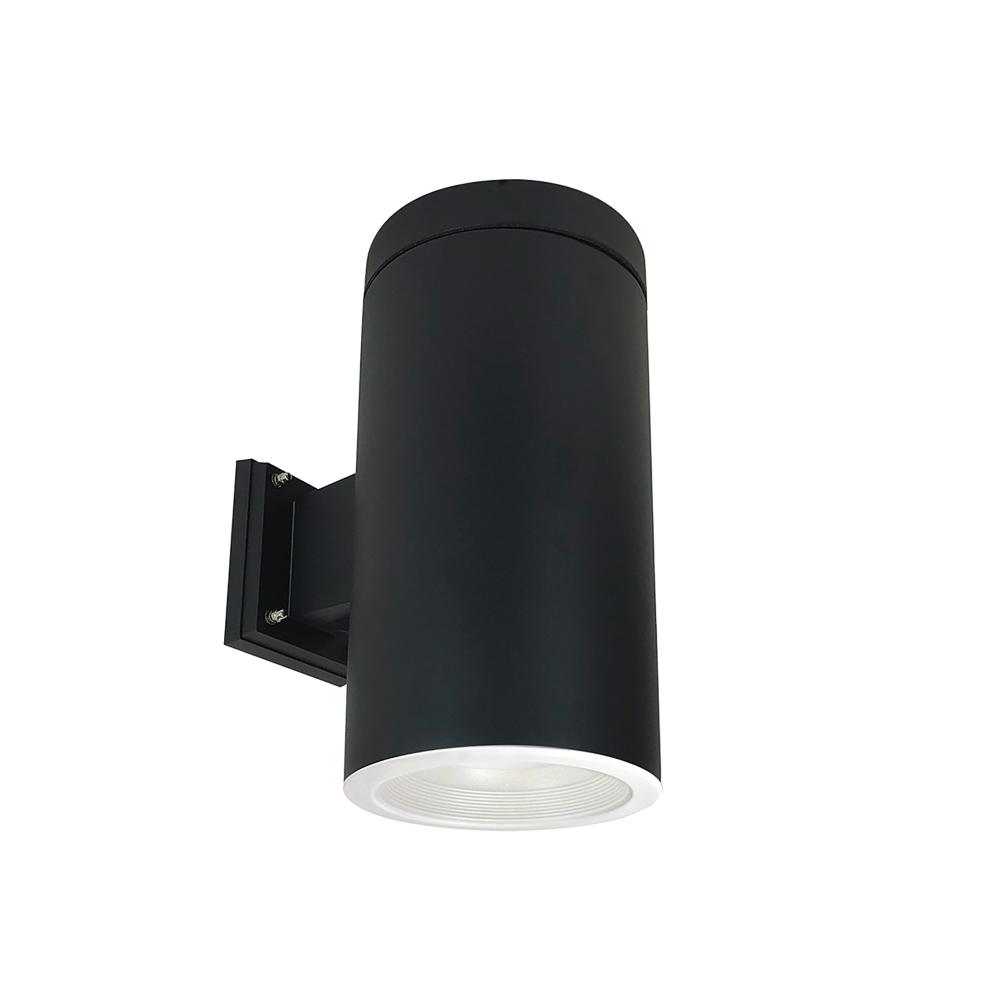 6&#34; Cylinder, Black, Wall Mount, Incandescent, Baf., White