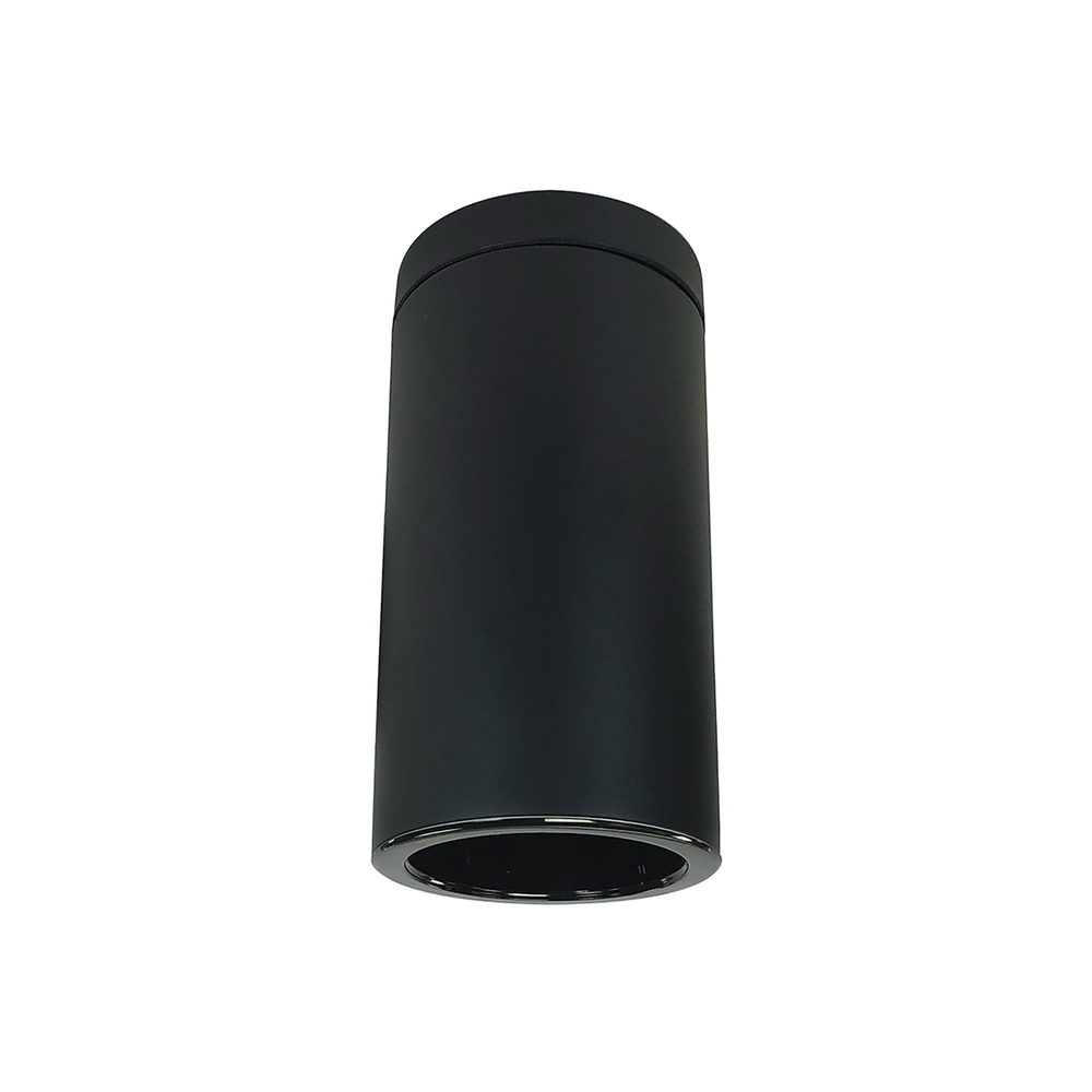 6&#34; Sapphire III Surface Mount Black Cylinder, Black Reflector/Black Flange, 120V; Phase Dimming,