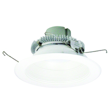 Nora NLCBC2-65230MPW/A - 6" Cobalt Click Round Retrofit Baffle, 750lm / 10W, 3000K, Matte Powder White Baffle / Matte