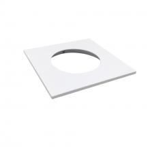 Nora NM2-2SGTMPW - Square Trim for NM2-2RG, Matte Powder White