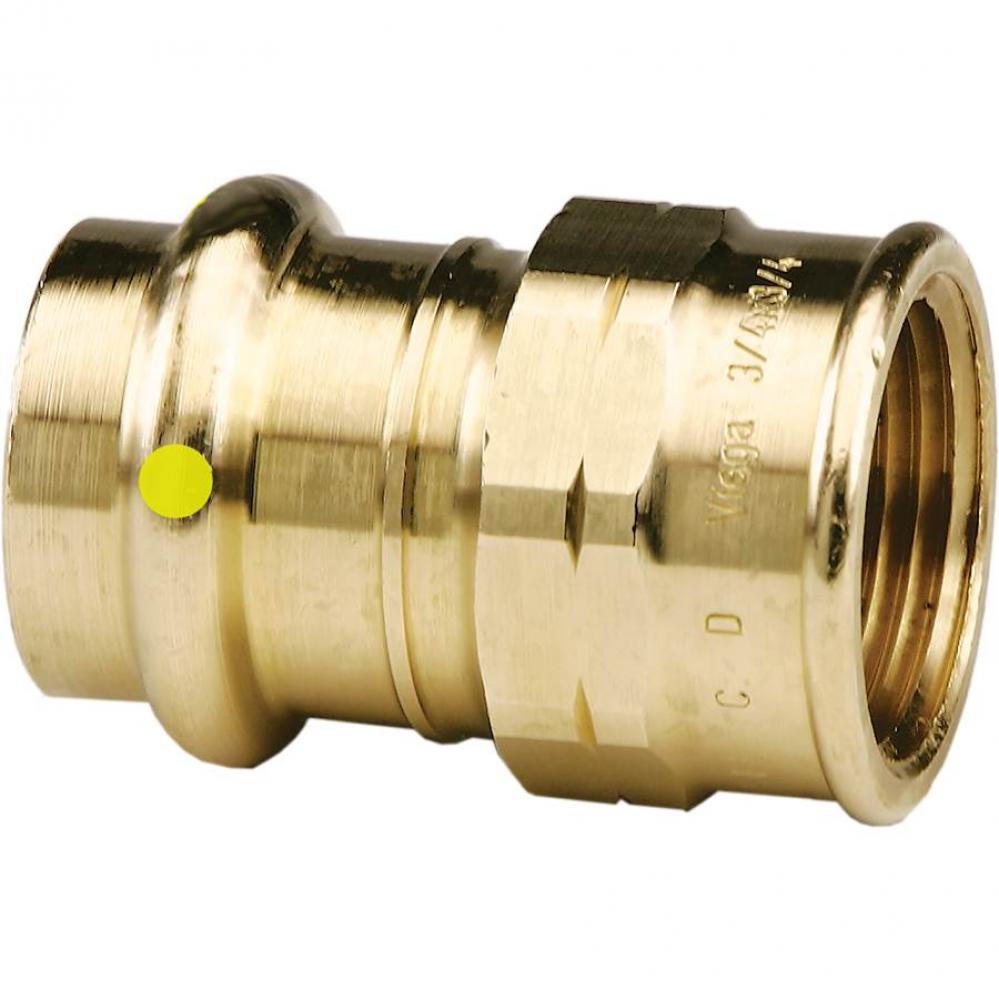 BRONZE FEMALE ADAPTER, P X F NPT, 1/2&apos;&apos; X 1/2&apos;&apos;