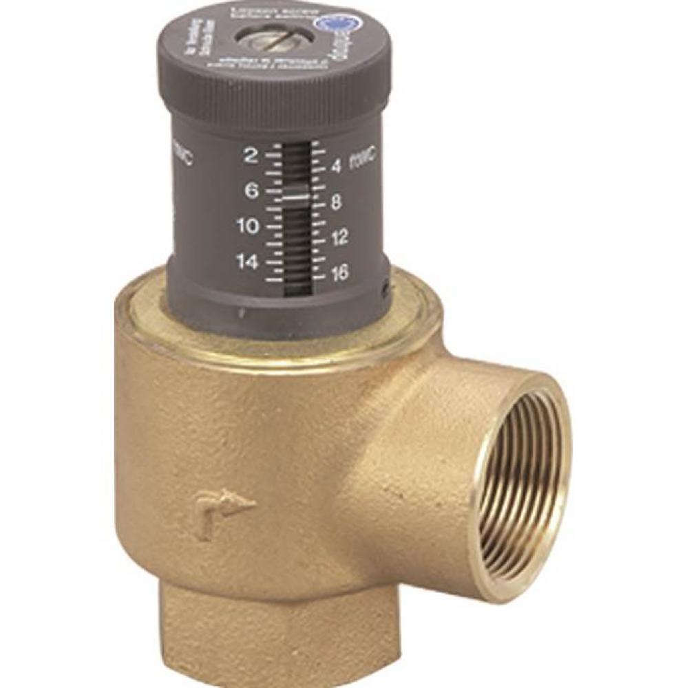 Pressure Differential Valve Brass Fpt 1 1/4