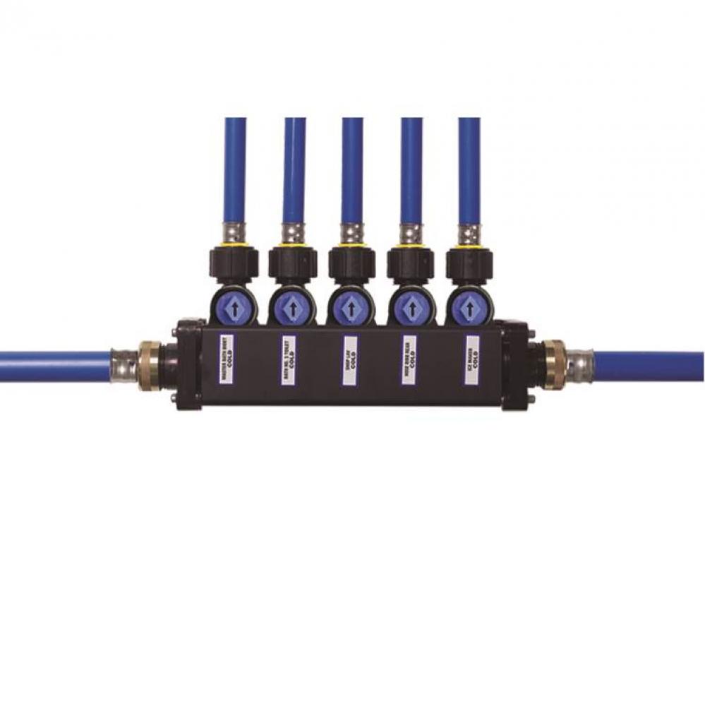 Viega Pureflow Minibloc Zoning Manifold Adapter: Polymer; Port(S): 6; D: 1/2