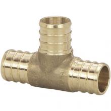 Viega 46545 - Pureflow Crimp Tee Brass Crimp1 1 Crimp2 3/4 Crimp3 1