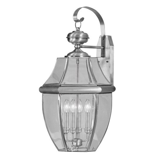 4 Light BN Outdoor Wall Lantern