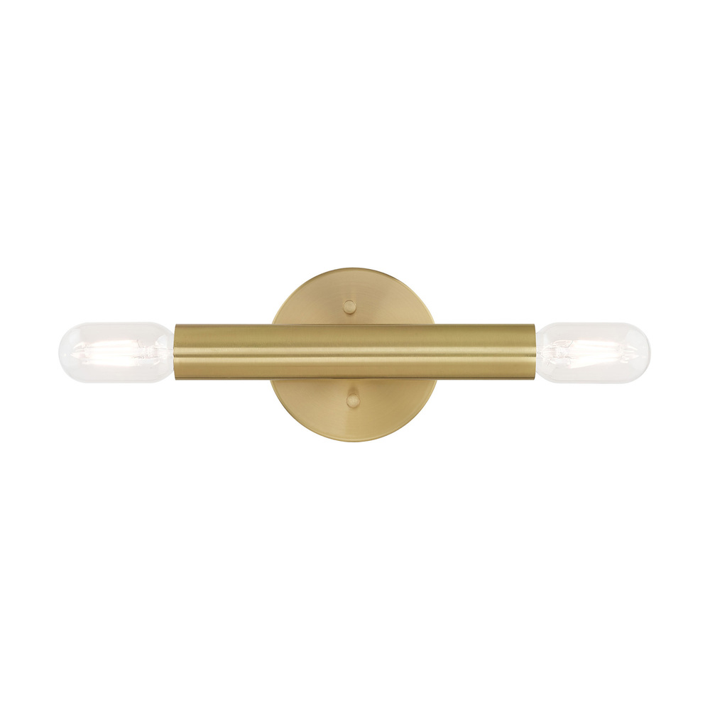 2 Lt Satin Brass ADA Wall Sconce