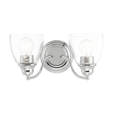 Livex Lighting 15132-05 - 2 Lt Polished Chrome Vanity Sconce