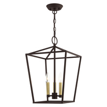 Livex Lighting 49433-07 - 3 Lt Bronze Convertible Lantern