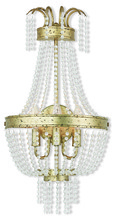 Livex Lighting 51874-28 - 3 Light Winter Gold Wall Sconce