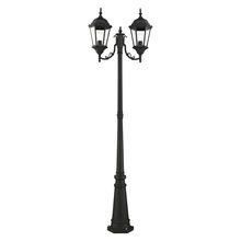 Livex Lighting 7554-14 - 2 Lt Textured Black Outdoor Post Light