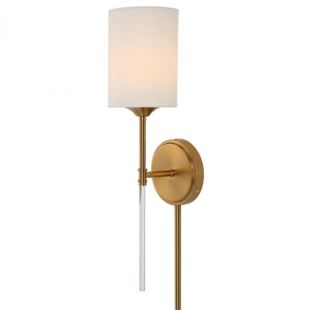 Uttermost Awyr 1 Light Brass Sconce