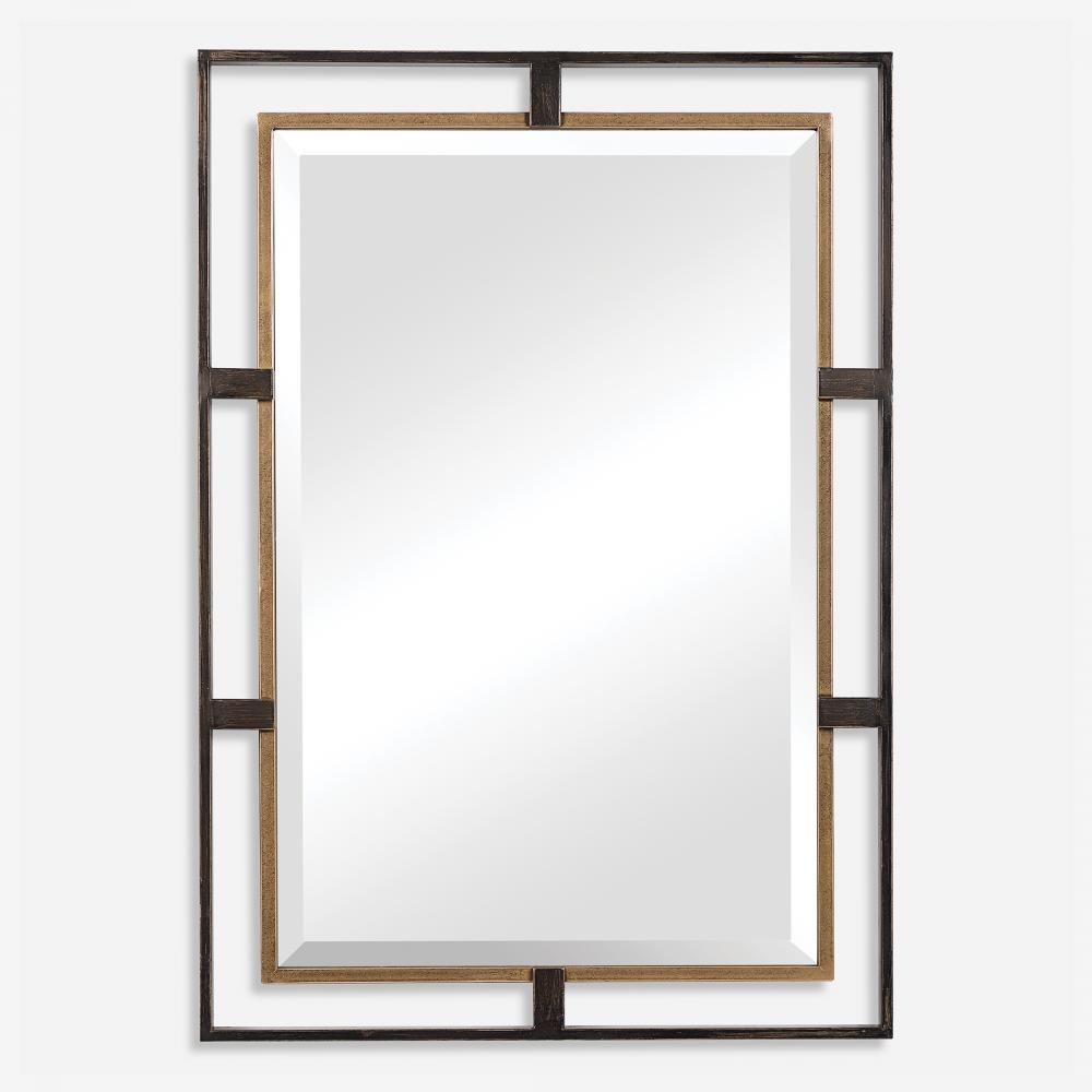 Uttermost Carrizo Gold & Bronze Rectangle Mirror