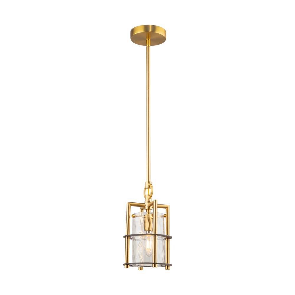 Burford Collection 1-Light Pendant Brass & Black