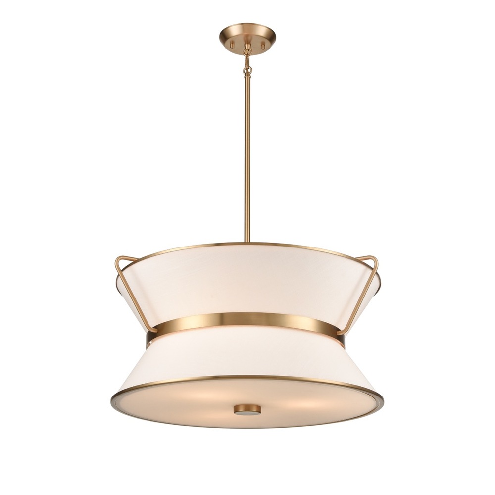 Layla Chandelier 23.5&#34; Diameter Brushed Brass