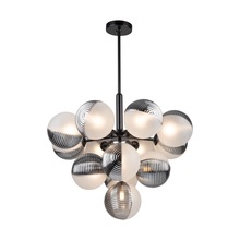 Artcraft AC11883BK - Bolla Collection 13-Light Chandelier Black