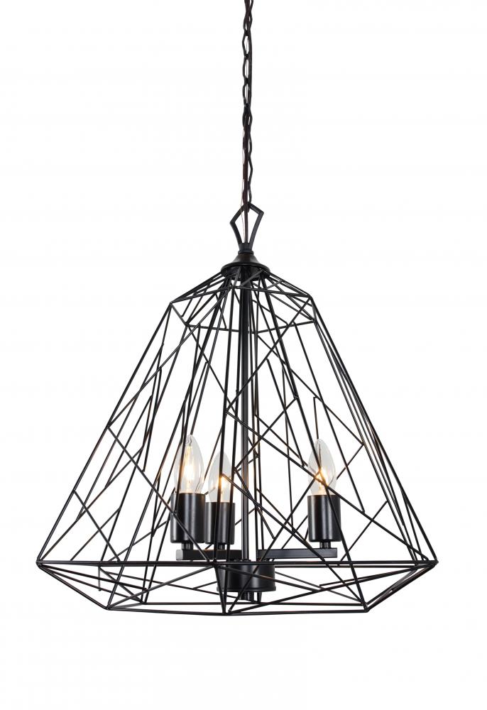 The Wright Stuff 3-Lt Pendant - Black