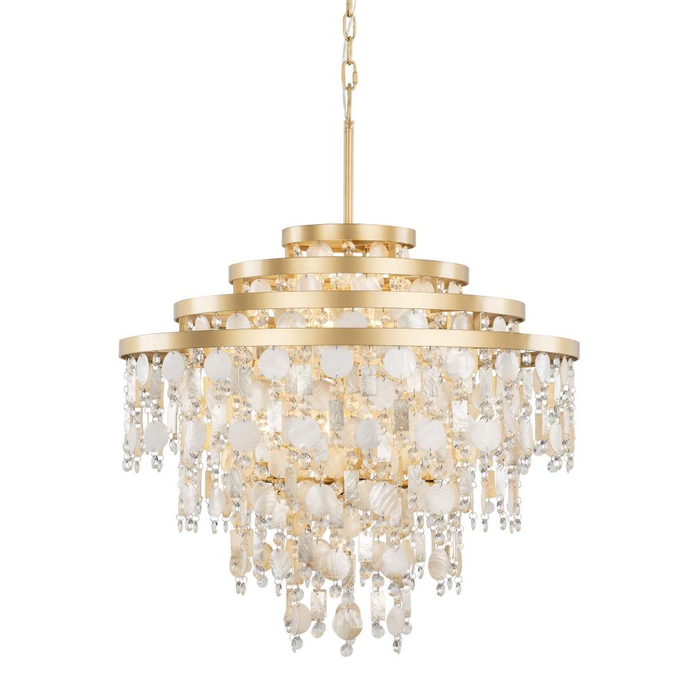 Kalani 10-Lt Chandelier - French Gold