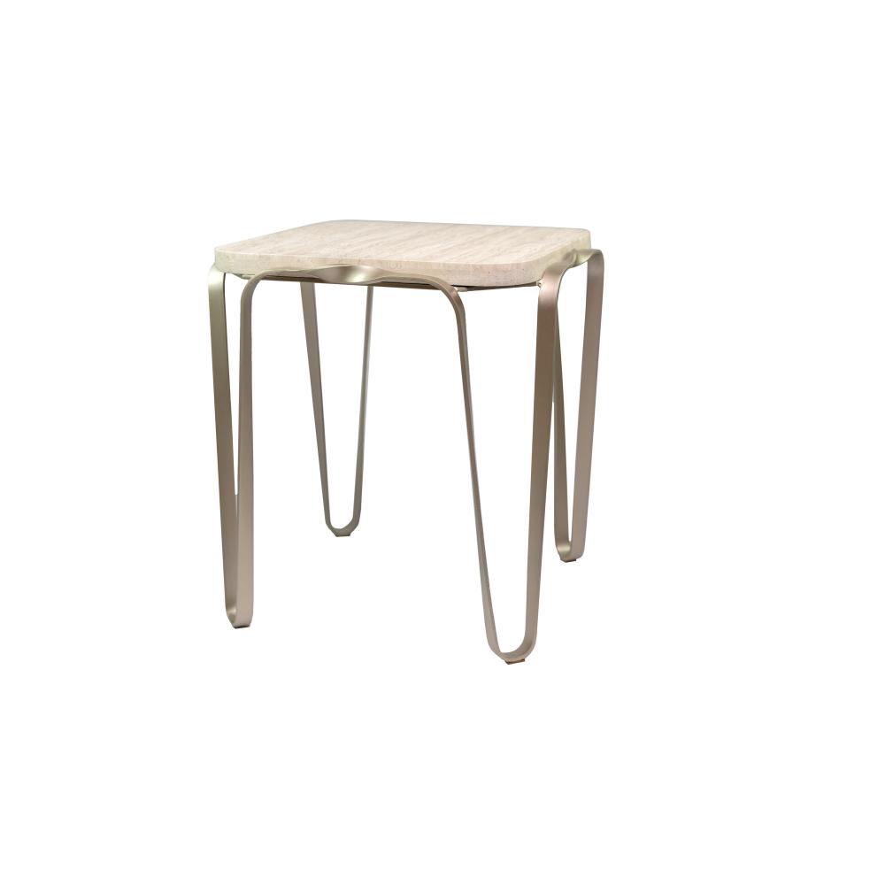 Devereaux Side Table - Chablis Silver