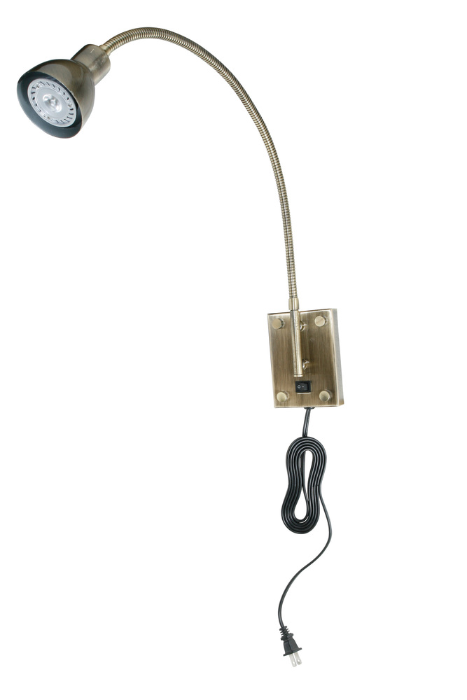 2.62&#34; Height Metal Fixture in Antique Brass