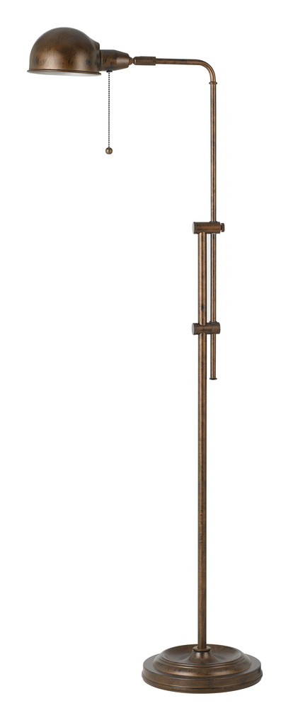 58&#34; Height Metal Floor Lamp in Rust