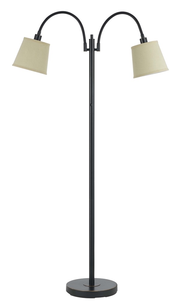 65&#34; Height Metal Floor Lamp in Dark Bronze