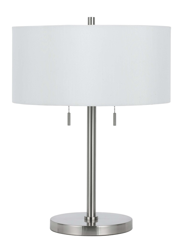 23.5&#34; Height Metal Table Lamp in Brushed Steel