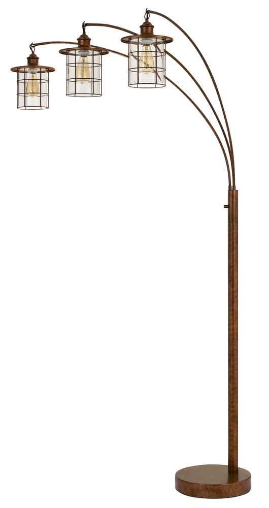 89&#34; Height Metal Floor Lamp in Dark Bronze Finish