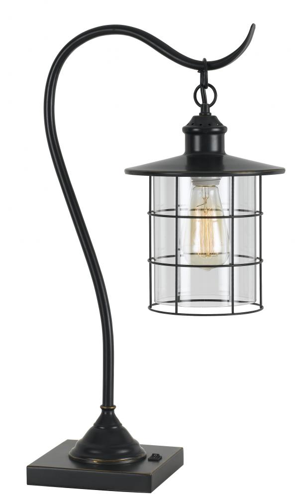 59.5&#34; Height Metal Table Lamp in Dark Bronze