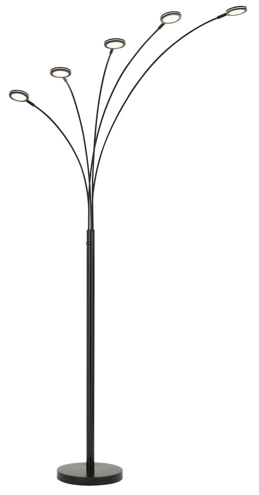 79&#34; Height Metal Floor Lamp in Dark Bronze Finish