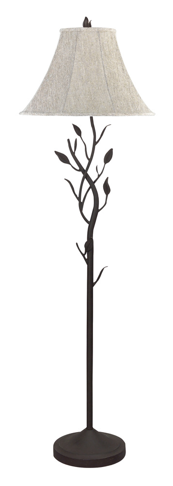 64&#34; Height Iron Floor Lamp in Black