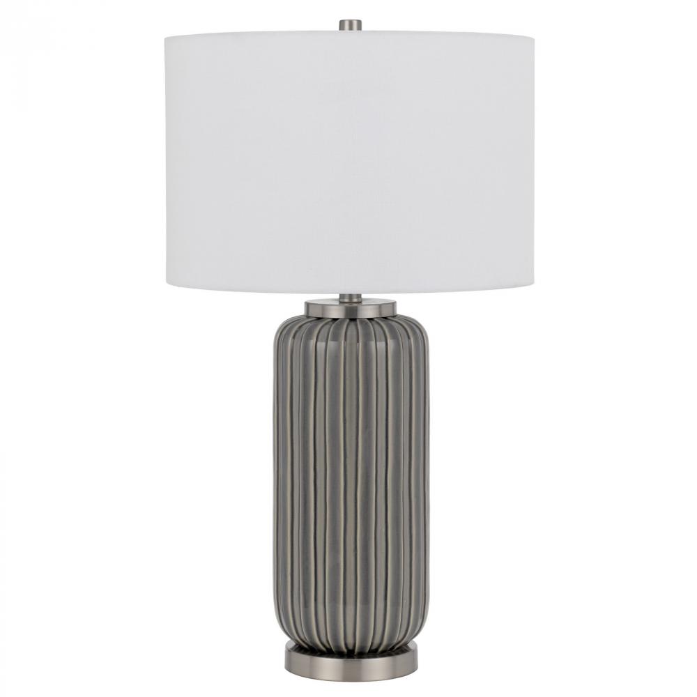 Rodano Ceramic Table Lamp with Hardback Drum Shade