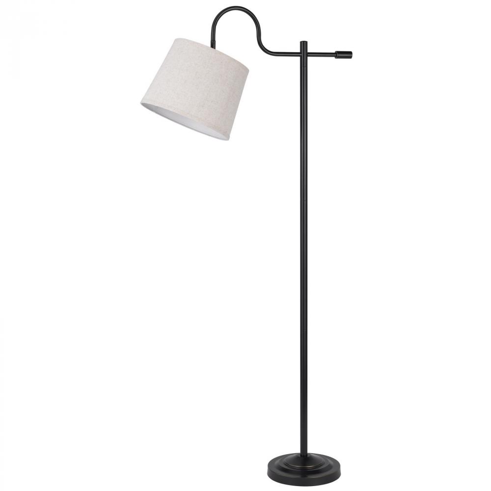 60W Rexburg Metal Down bridge Floor Lamp with Adjustable Shade